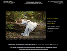 Tablet Screenshot of muskokaweddingphotographer.com